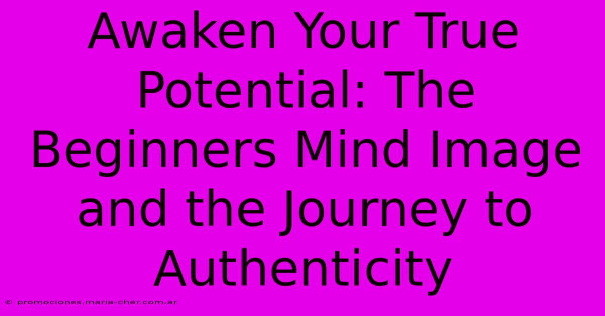 Awaken Your True Potential: The Beginners Mind Image And The Journey To Authenticity