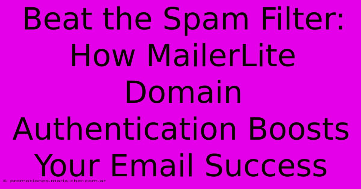 Beat The Spam Filter: How MailerLite Domain Authentication Boosts Your Email Success