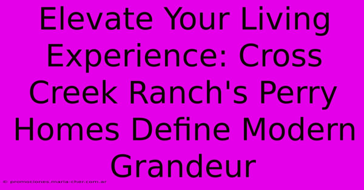 Elevate Your Living Experience: Cross Creek Ranch's Perry Homes Define Modern Grandeur