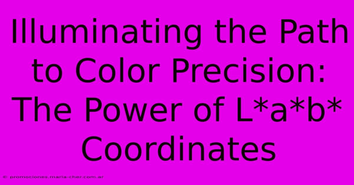 Illuminating The Path To Color Precision: The Power Of L*a*b* Coordinates