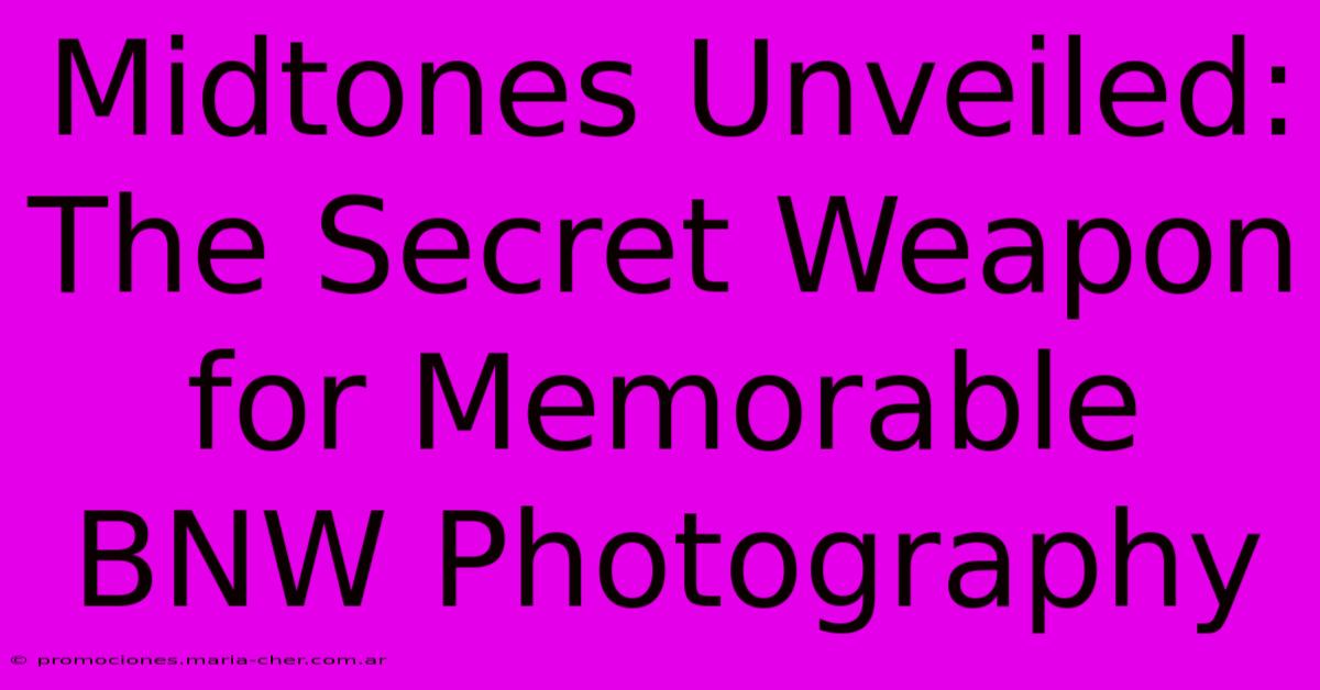 Midtones Unveiled: The Secret Weapon For Memorable BNW Photography