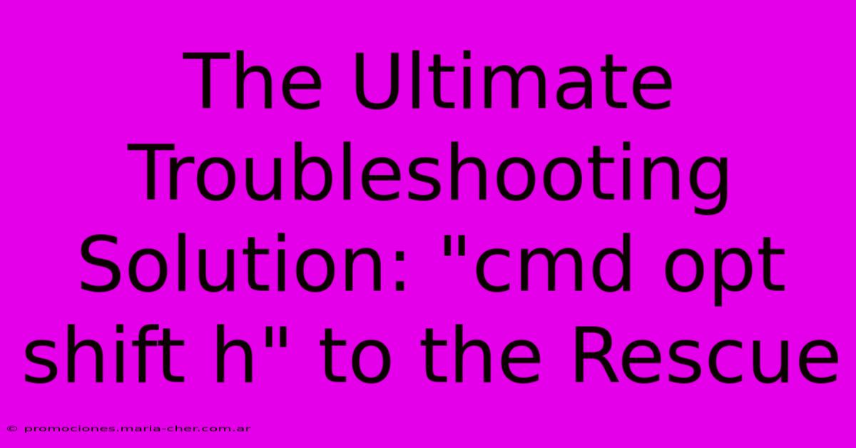 The Ultimate Troubleshooting Solution: 