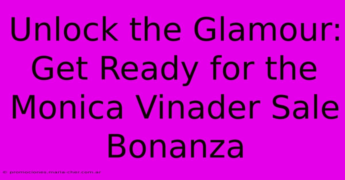 Unlock The Glamour: Get Ready For The Monica Vinader Sale Bonanza